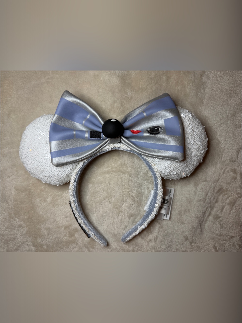 Disney Parks Loungefly Star Wars R2-D2 Droid Sequin Beep Boop Ears Headband